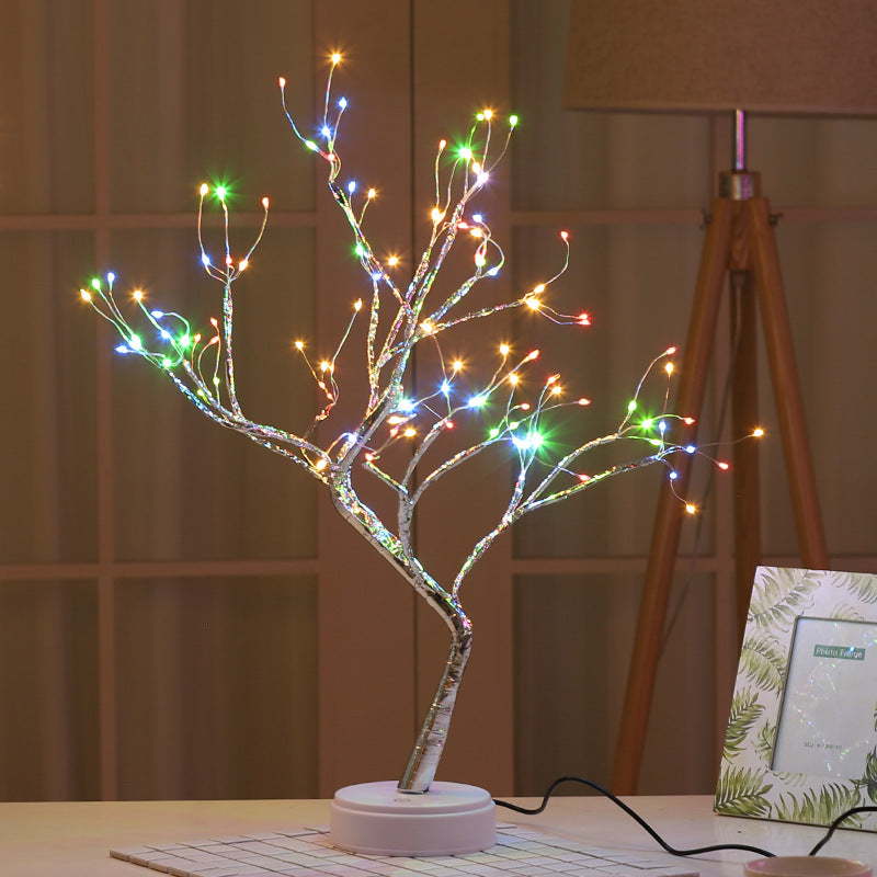 Veilleuse Étoile Perle à Interrupteur Tactile Arbre