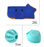 Silicone pet bath massage brush set with blue grooming mitt and teal brush