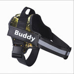 Pawfect Fit Personalized No-Pull Reflective Adjustable Dog Harness for Small & Large Dogs with Custom Patch