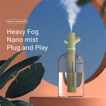 Mini humidificador de aire portátil USB con botella de agua, rama, ultrasónico, de vapor frío, nebulizador, difusor para el hogar y la oficina