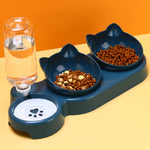 PetJoy Double Bowl Automatic Drinking Station - Protective Cervical Spine Design for Happy, Healthy Pets