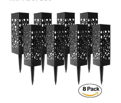 Luces solares para jardín, camino, lámpara de césped para decoración de faroles de jardín, luz de sendero exterior inalámbrica, impermeable, LED nocturna, lámpara solar