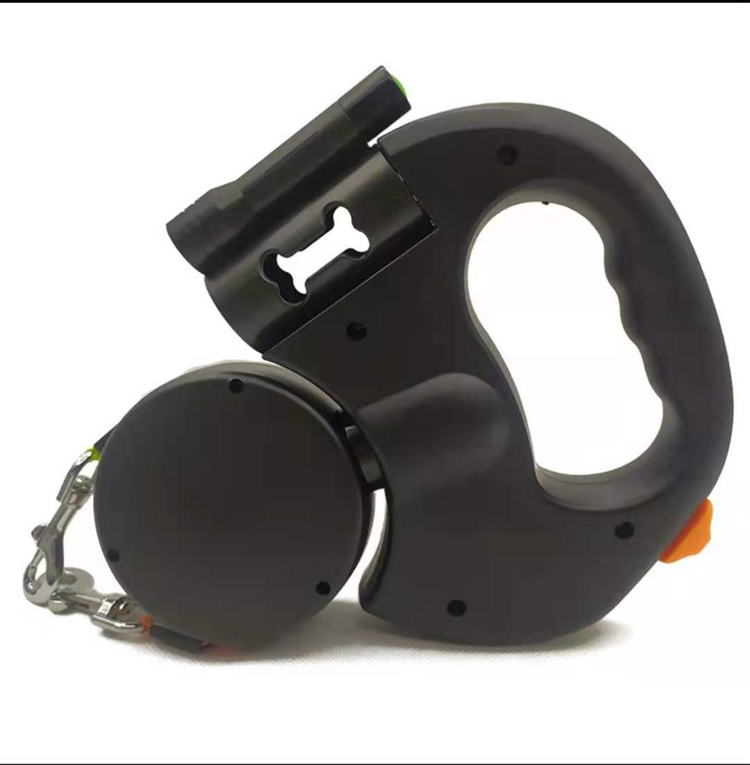 PawPal Retractable Dog Leash for Small Dogs - Reflective, 360° Swivel, Dual Lead with Lights