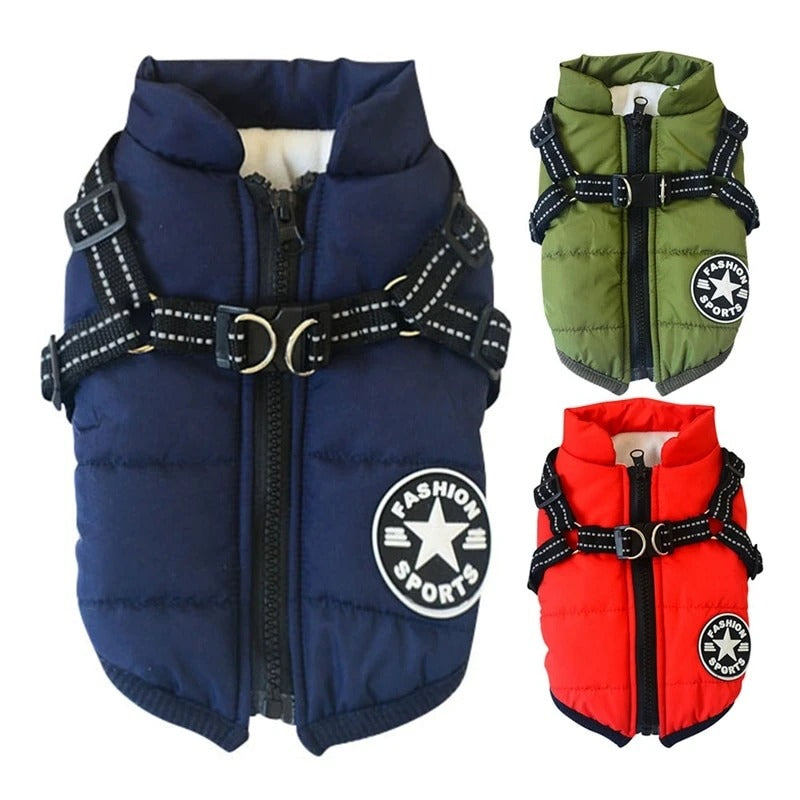 Hooded Winter Dog Coat for Chihuahua, Pug & Small Dogs