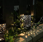Luces solares para jardín, camino, lámpara de césped para decoración de faroles de jardín, luz de sendero exterior inalámbrica, impermeable, LED nocturna, lámpara solar