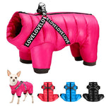 Furry Friends Cozy Windproof Thickened Four-Legged Pet Jacket