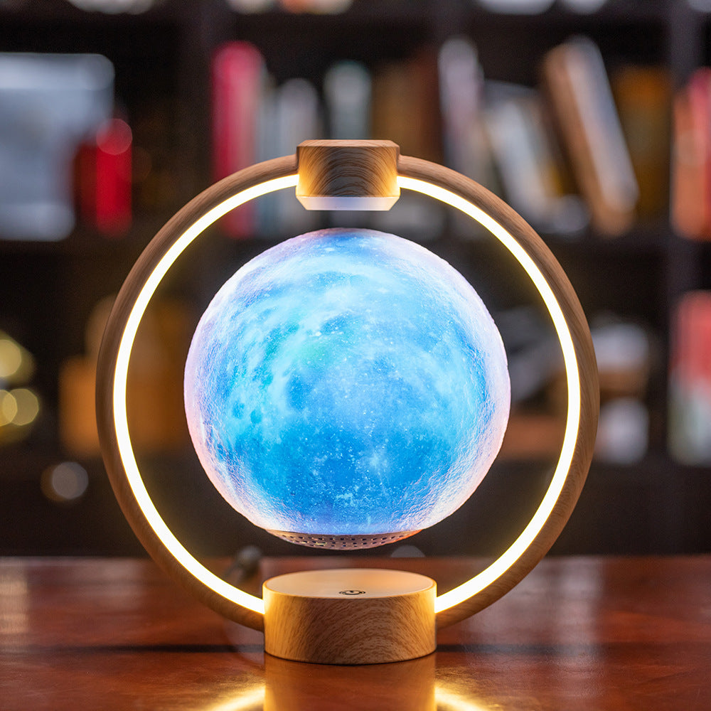 Luz de luna de levitación magnética Bluetooth estéreo 3D bricolaje con brillo colorido