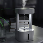 Humidificador creativo antigravedad con gota de agua, pulverizador de niebla para aire acondicionado, silencioso para dormitorio y oficina, con tanque de agua de 580 ml