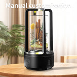 No Accessories 2 In 1 DIY Audio Crystal Light And Bluetooth-compatible Speaker Gift Touch Resin Night Light