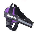 Pawfect Fit Personalized No-Pull Reflective Adjustable Dog Harness for Small & Large Dogs with Custom Patch