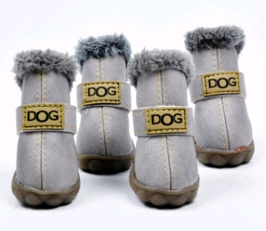 PawPal Thick Winter Dog Boots - Insulated for Ultimate Warmth and Comfort