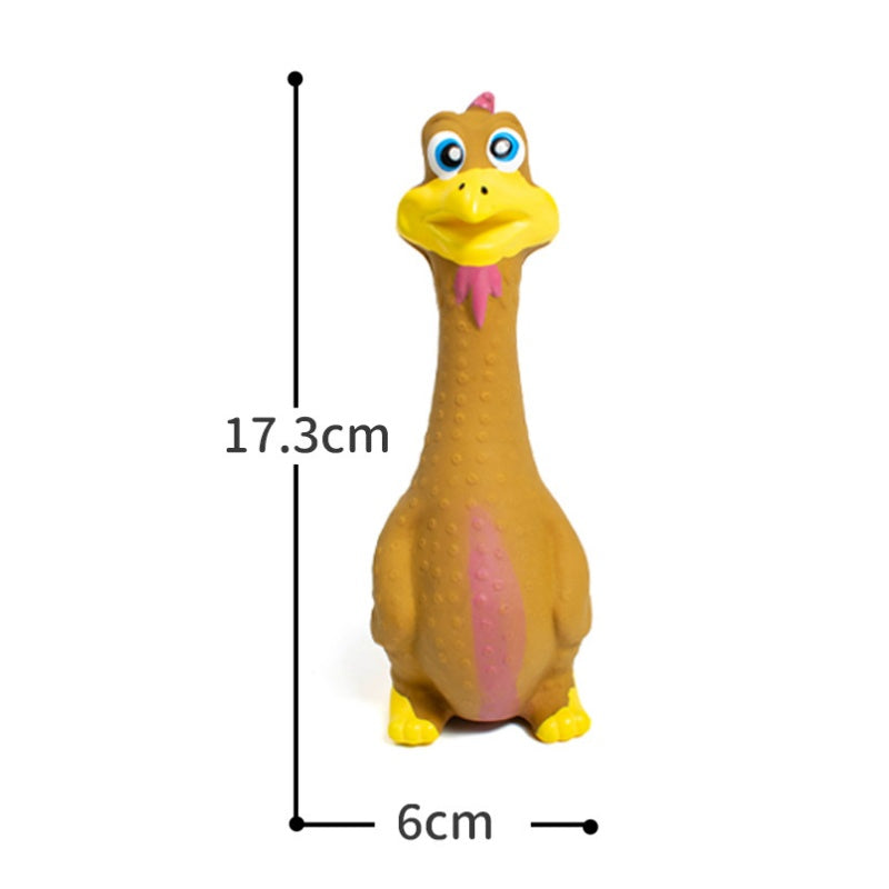 3pcs Latex Squeaky Chicken Dog Toys – Eco-Friendly TPR Chew Toys