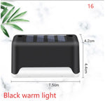 Nueva actualización Lámpara solar de valla LED impermeable Luces solares de cubierta Luz solar de paso al aire libre para escaleras de patio, camino de jardín, patio de paso