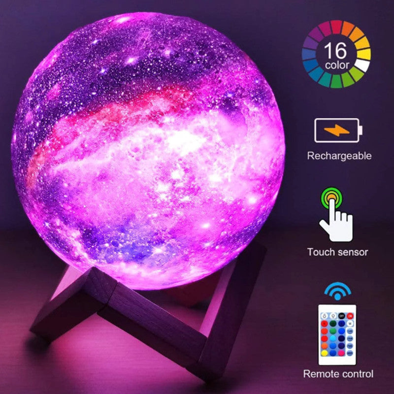 Luz de Luna Galaxia Impresa en 3D