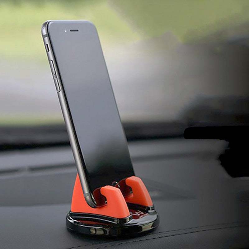 Soporte de teléfono celular para tablero de auto, accesorio de auto, soporte de silicona para GPS para teléfono en el auto, soporte móvil mini