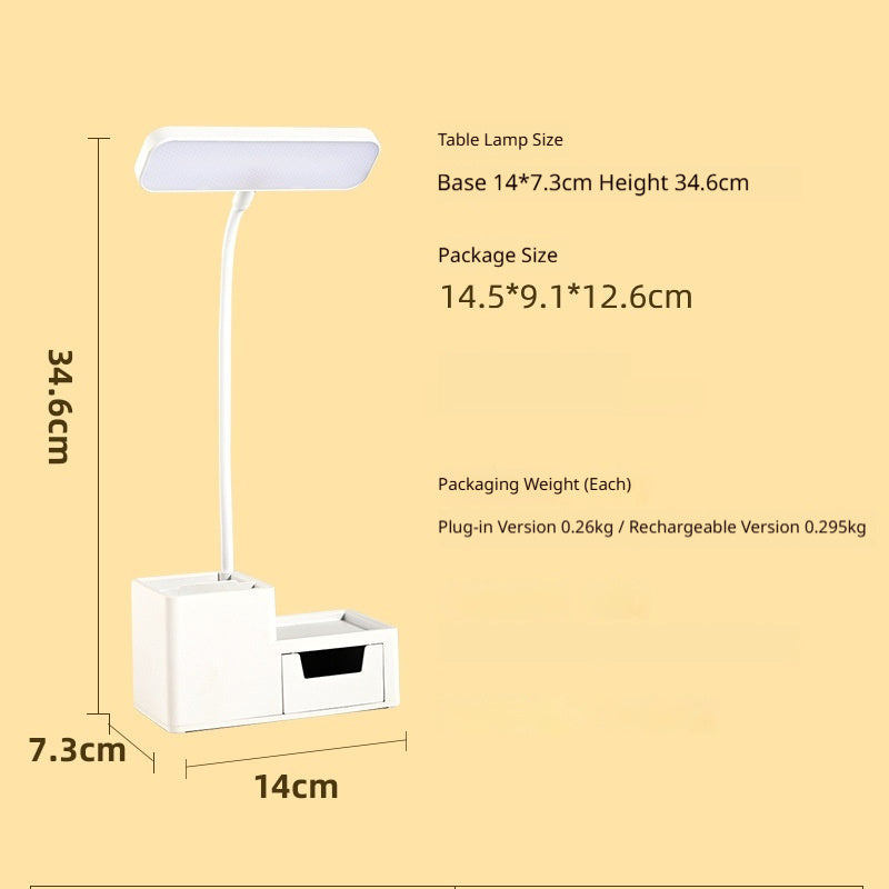 Pen Holder Eye-Care Charging LED Night Light