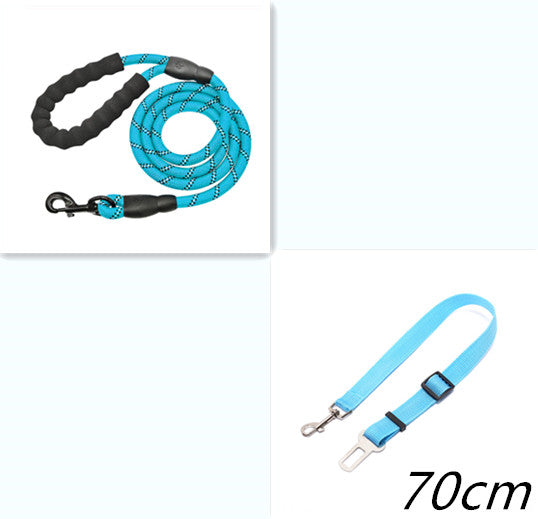 Reflective Nylon Dog Leash - Durable, Versatile Rope for Small to Large Dogs - Perfect for Walking & Training