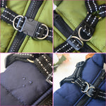 Pawsitive Vibes Waterproof Winter Dog Coat with Harness - Warm & Stylish Jacket for Big Dogs, Chihuahuas & Labradors