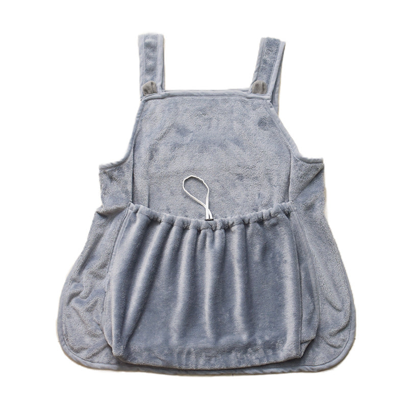 Anti-Scratch Cat Apron – Soft Plush Pet Camisole