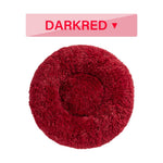 Fluffy Donut Dog Bed | Cozy Plush Cushion for Small & Large Pets | Washable & Calming Design