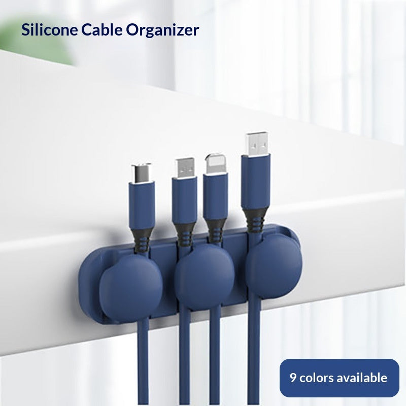 Sencillo organizador de cables para datos, a prueba de enredos
