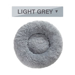 Fluffy Donut Dog Bed | Cozy Plush Cushion for Small & Large Pets | Washable & Calming Design