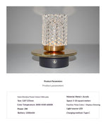 Charging Small Desk Lamp Three-Color Touch Ambient Light