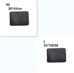 Cat litter mat sizes XS (30x45 cm) and L (55x70 cm), dark gray