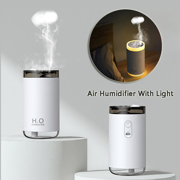 Nuevo humidificador creativo de medusas con anillo de humo, difusor de coche USB, luz nocturna cálida para el hogar o el coche
