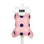 Polka Dot Four-Leg Cotton Dog Winter Coat – Warm Pet