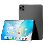 Dark gray 10.1-inch tablet with triple rear cameras and bright touchscreen