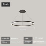 Annular Led Dining Room Lamp Is Light And Luxurious