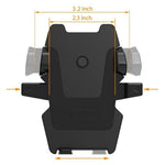Black phone holder cradle with side grips, sized for 2.3–3.2 in devices