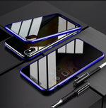 Anti-Peep Magnetic Privacy Glass Phone Case – Flip Style