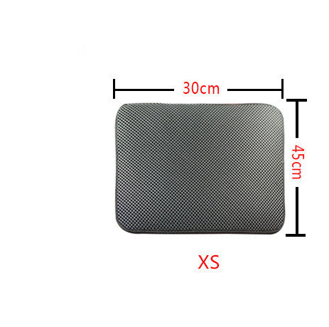 Cat litter mat, dark gray mesh top, size XS, 30x45 cm