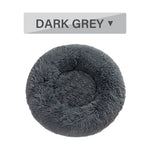 Fluffy Donut Dog Bed | Cozy Plush Cushion for Small & Large Pets | Washable & Calming Design