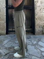 Stylish Men's Elastic Waist Wide Leg Pants for Ultimate Comfort