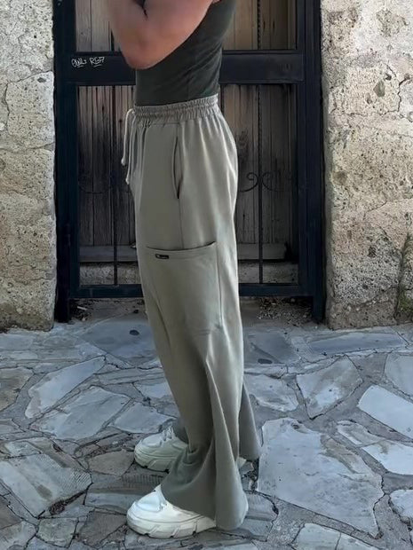 Stylish Men's Elastic Waist Wide Leg Pants for Ultimate Comfort