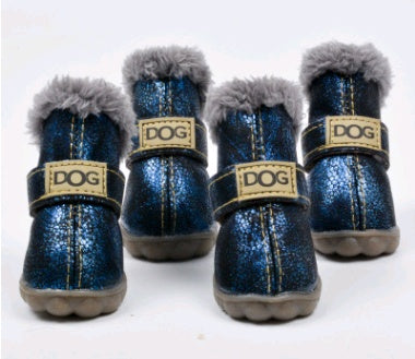 PawPal Thick Winter Dog Boots - Insulated for Ultimate Warmth and Comfort