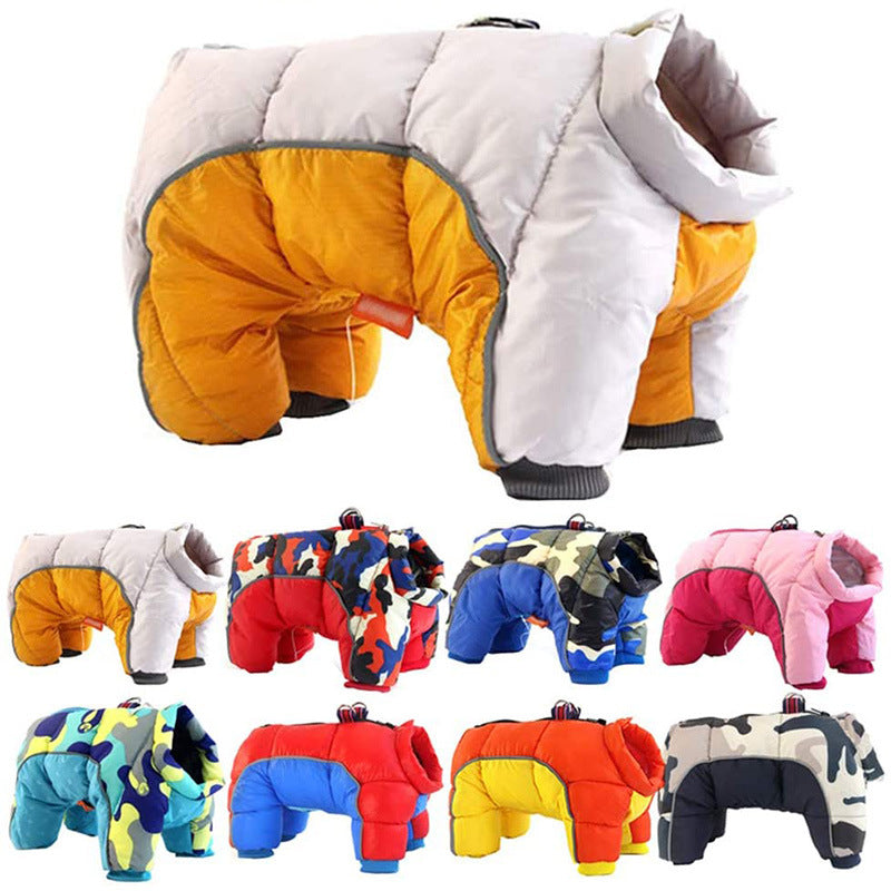 Chaqueta de invierno gruesa para perro Down Dog – Abrigo de algodón Teddy