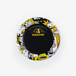 Magnetic phone holder with black center and colorful character ring