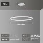 Annular Led Dining Room Lamp Is Light And Luxurious