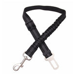 Adjustable Reflective Dog Seat Belt – Elastic Safety Harness for Car Travel