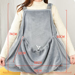 Anti-Scratch Cat Apron – Soft Plush Pet Camisole