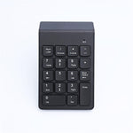 Black foldable virtual keyboard with numeric keypad and mouse buttons