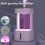 Humidificador creativo antigravedad con gota de agua, pulverizador de niebla para aire acondicionado, silencioso para dormitorio y oficina, con tanque de agua de 580 ml