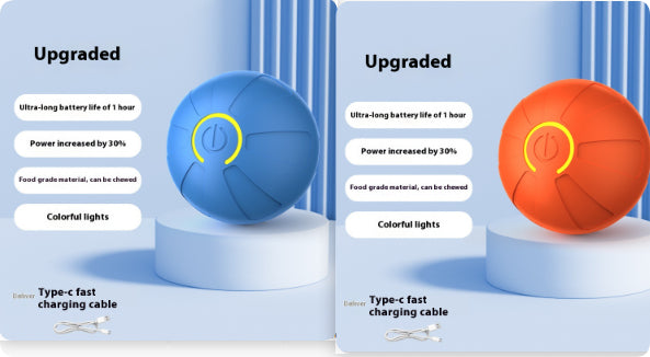 Jumping Joy Electric Dog Ball - Automatic Teasing & Luminous Fun for Active Pets