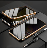 Anti-Peep Magnetic Privacy Glass Phone Case – Flip Style