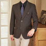 Inspire Style: Casual Solid Color Long-Sleeved Blazers for Effortless Elegance