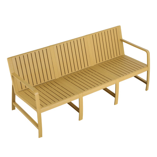 3-Seater Indoor/Outdoor PP Sofa – Waterproof, 10-Min Assembly